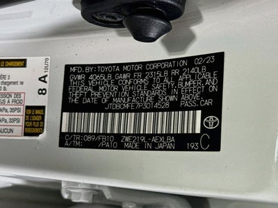 2023 Toyota Corolla Hybrid LE