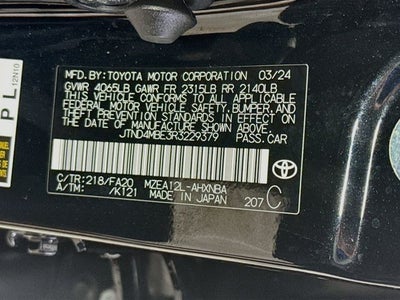 2024 Toyota Corolla Hatchback SE
