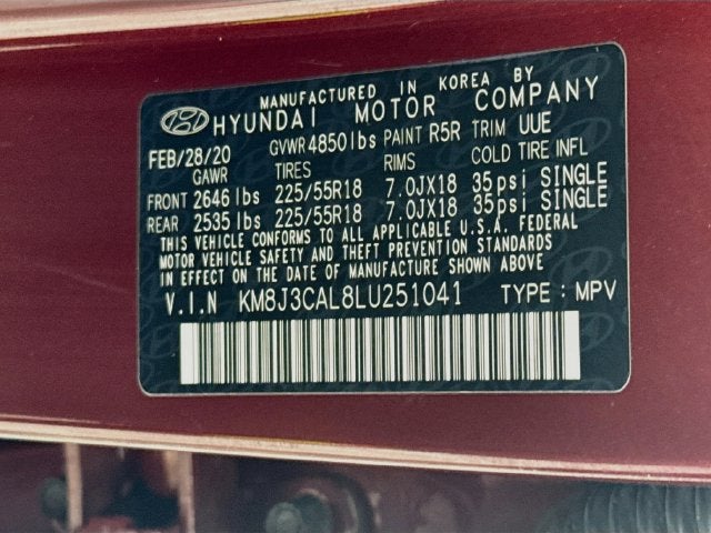 2020 Hyundai Tucson Limited
