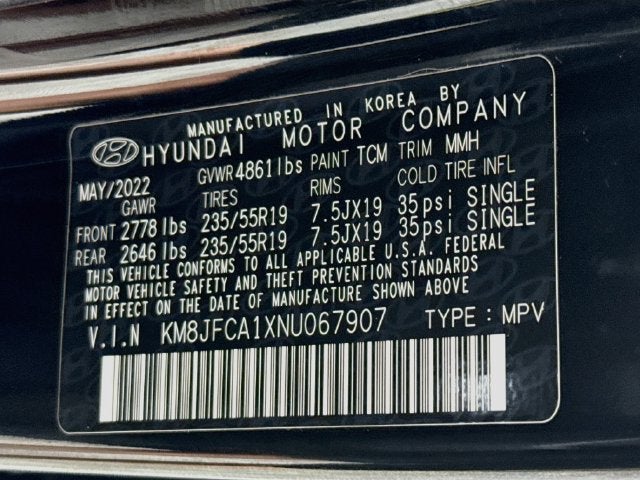 2022 Hyundai Tucson Hybrid SEL Convenience