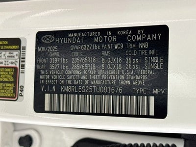 2026 Hyundai Palisade SEL 7 Passenger