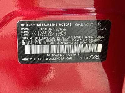 2024 Mitsubishi Mirage ES