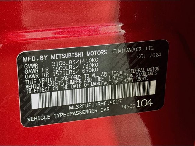 2024 Mitsubishi Mirage G4 ES