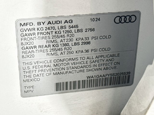 2025 Audi Q5 45 S line Premium quattro
