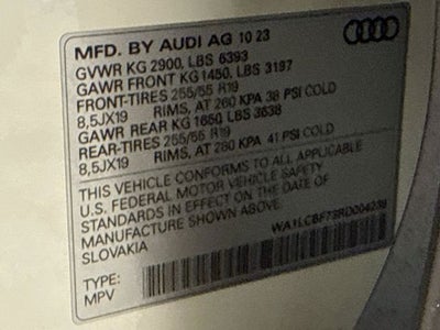 2024 Audi Q7 45 Premium Plus quattro