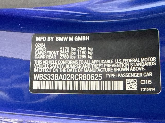 2024 BMW M4 Competition