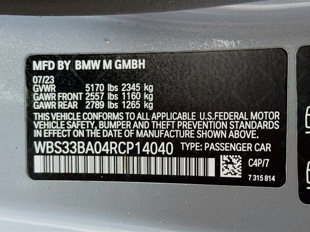 2024 BMW M4 Competition