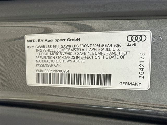 2022 Audi RS 6 4.2 quattro